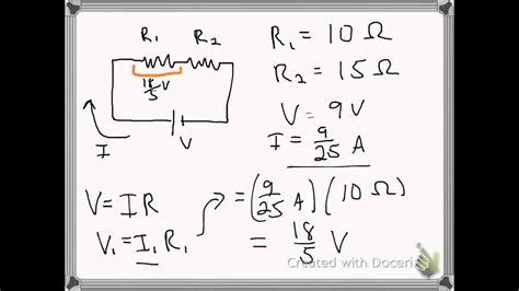 voltage drop in series circuit